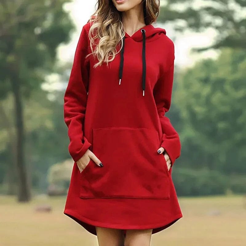 Cillie | Kapuzen-Pulloverkleid für Damen