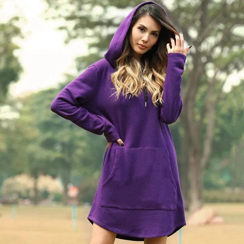 Cillie | Kapuzen-Pulloverkleid für Damen
